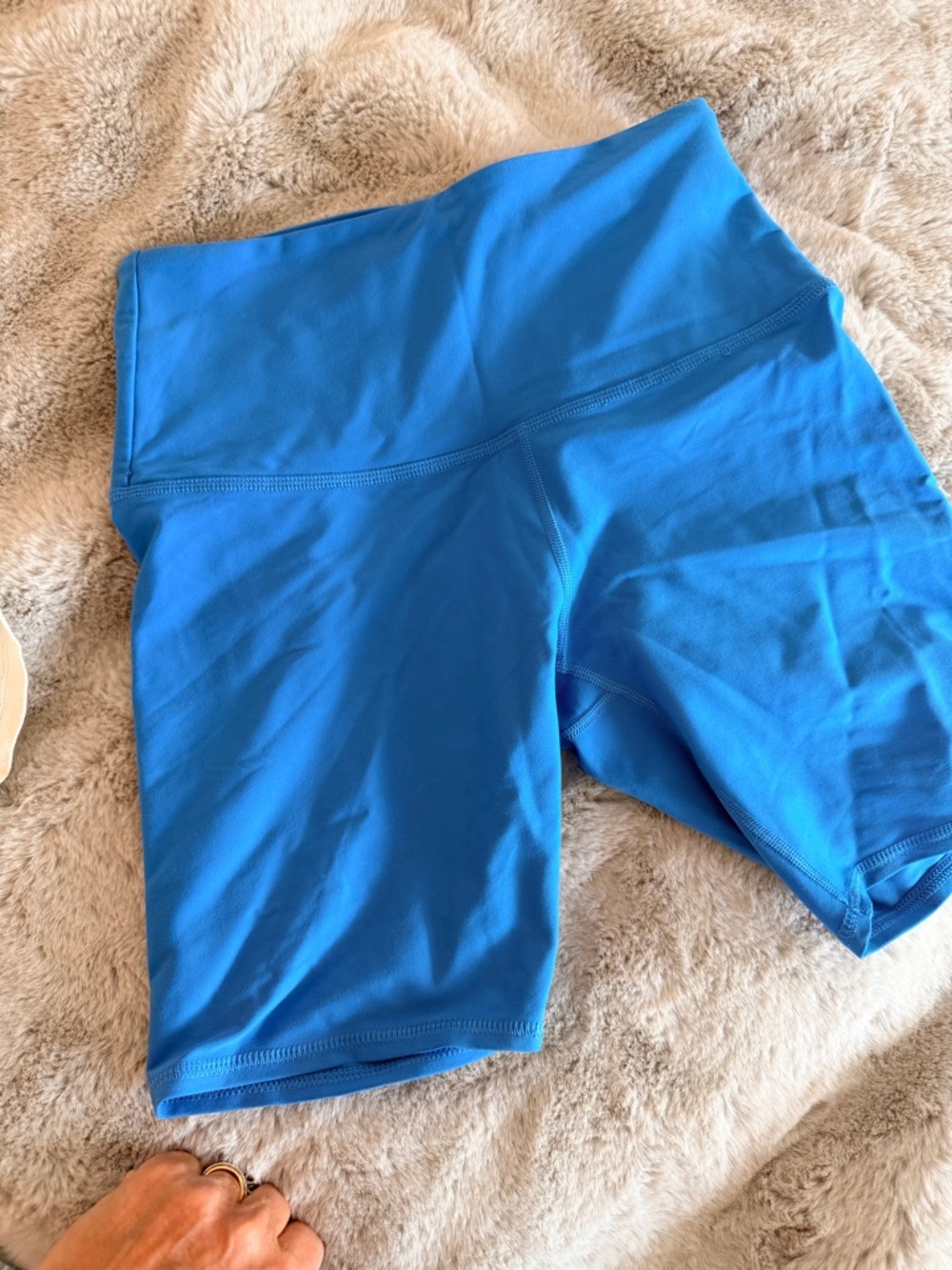 Sincerely Jules Bright Blue High-Rise Bike Shorts